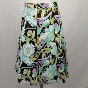 A. Byer Size 7 Floal A-Line Skirt